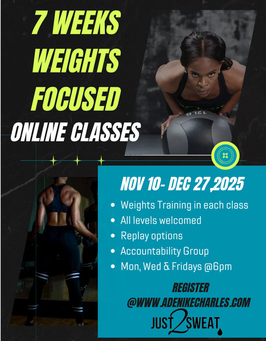 JUST2SWEAT Online 7-Week Bootcamp