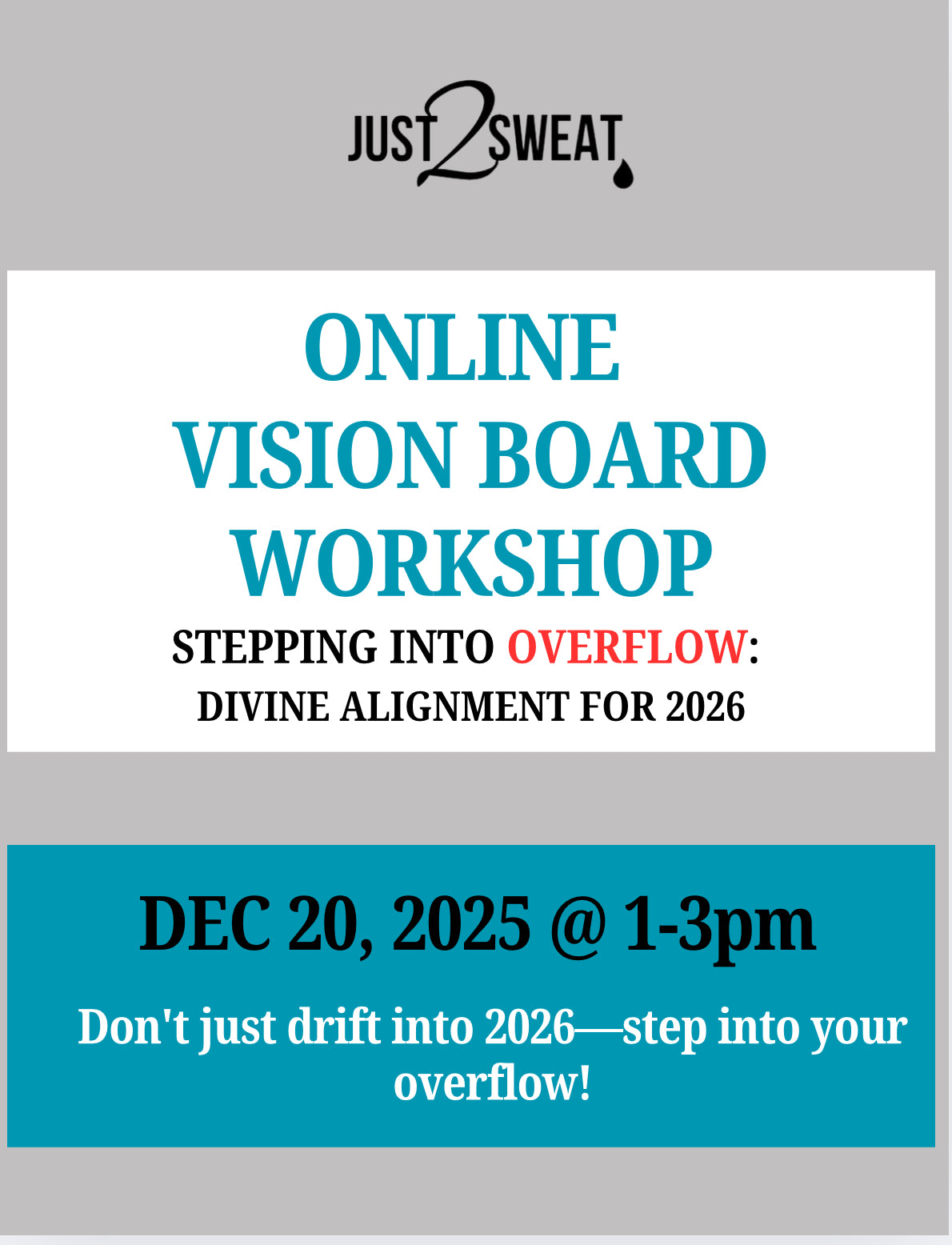 VISION BOARD WORKSHOP!